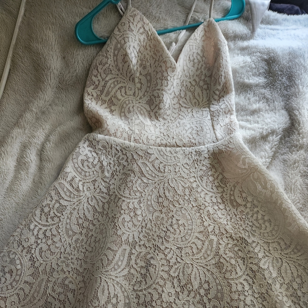 Charlotte Russe White Lace Dress